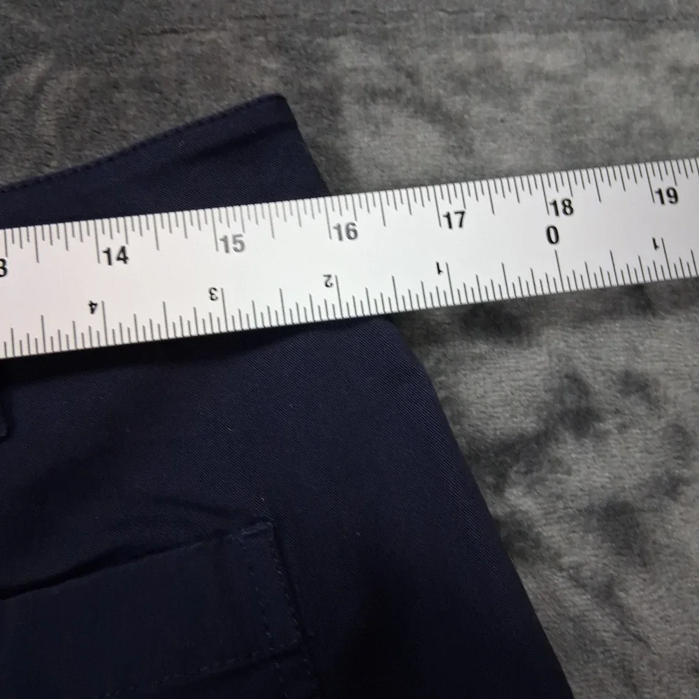 NWOT Martha Stewart Signature Navy Blue Wide Leg Petite Pants Size 8P High Rise